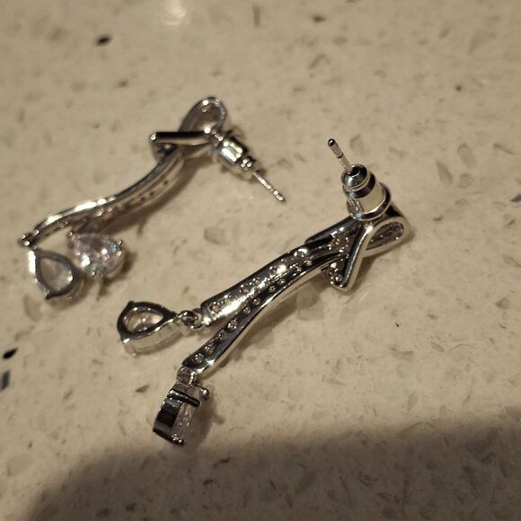 Diamond Tassel Earrings - Picture 7 of 7